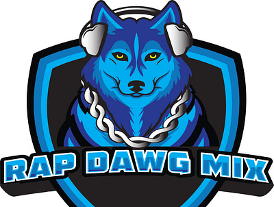 Rap Dawg Mix 3d branding design logo