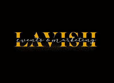 LAVISH EVENTS branding design illustration logo typography