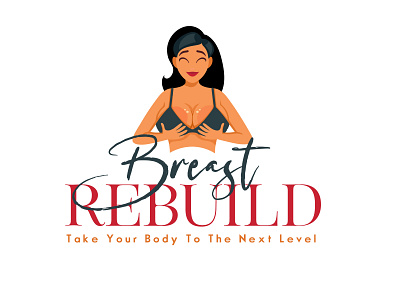Breast Rebuild branding design illustration logo typography vector