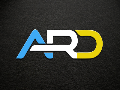 ARD Brand Logo 3d branding design illustration logo mockup typography ui vector versatile