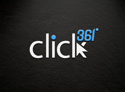 Click361 Brand logo 3d branding design graphic design illustration logo mockup typography vector versatile