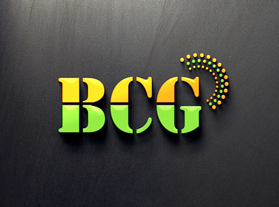 BCG BRAND Logo 3d branding design graphic design illustration logo mockup typography vector