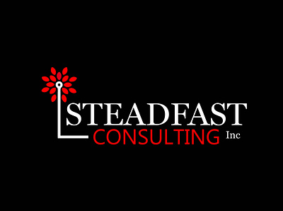 STEADFAST CONSULTING logo 3d branding design graphic design illustration logo mockup typography vector