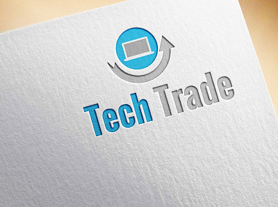 Tech Trade Logo 3d branding design graphic design illustration logo mockup typography vector