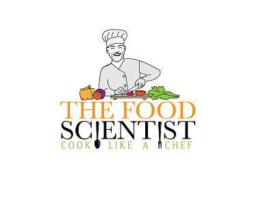 THE FOOD SCIENTIST 3d branding design graphic design illustration logo mockup typography vector