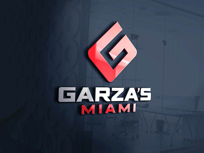 GARZA'S MIAMI BRAND 3d branding design graphic design illustration logo mockup typography vector