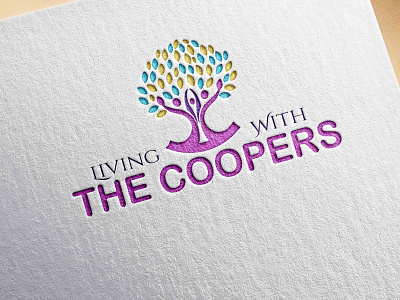 LIVING WITH THE COOPERS 3d branding design graphic design illustration logo mockup typography vector