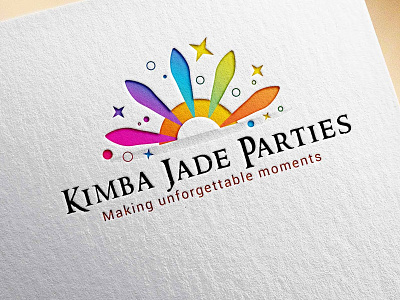 KIMBA PARTIES 3d branding design graphic design illustration logo mockup typography vector