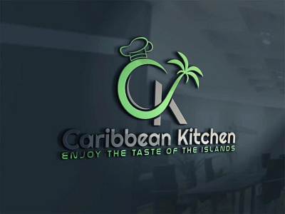 Caribbean Kitchen 3d branding design illustration logo mockup typography vector