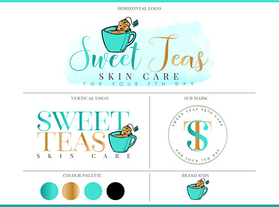 SWEET TEAS 3d branding design graphic design illustration logo mockup typography vector