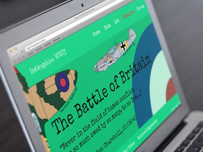 InGraphics Battle of Britain Website education graphic design history web design