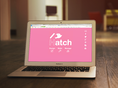 Hatch Company Website graphic design startup web design