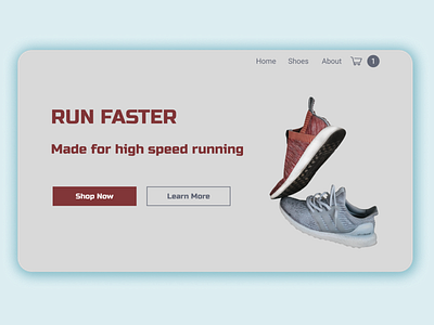 Shoes selling Website (part1 - Landing Page) shoes ui ux web