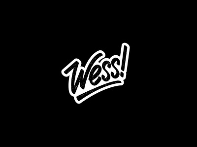 Wess! | Logotype calligraphy font graphic design handlettering handrawn lettering logo logotype script text typeface