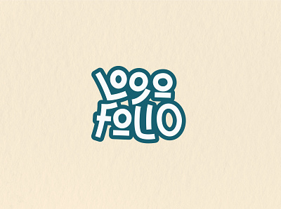 LOGOFOLIO branding design font graphic design handrawn logo logofolio logotype