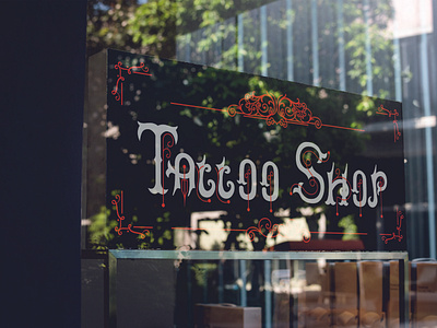 Tattoo shop logo desgih