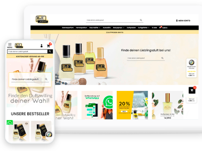 B&E Parfum Website branding design web webdesign website website design