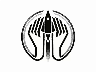 🚀 LET'S EXPLORE THE GALAXY 🙌 astronaut cosmic cosmos hand icon illustration launch logo logos logotype mars nasa planet rocket rocketship sketch space spaceship stars universe