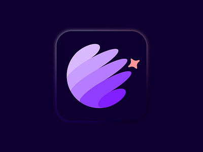 Hand x Planet x Star app icon brand identity branding cosmic cosmos cosmos logo crypto galaxy gradient hand logo icon logo logos logotype planet logo purple space spacex symbol tech