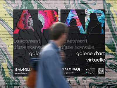 GALERIAR urban posters ar augmented reality brand design branding composition flyer graffiti logo logotype poster posters print print design street street art typography urban virtual reality vr