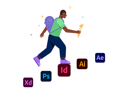 Adobe Creative Cloud adobe xd after effects brand illustration branding character creative design flat human illustration illustrator indesign paris photoshop procreate sketch skill ui vector vector illustration