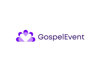 GospelEvent logo redesign animation brand identity branding cloud logo design event france gif gospel heart logo logo logo animation logo designer logos logotype motion graphics music musical paris wedding