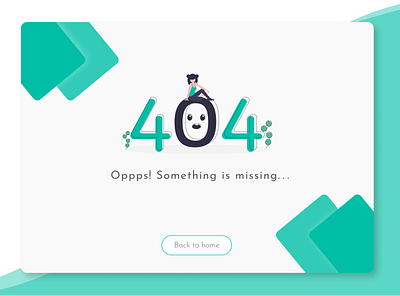 404 Error Page 404page dailychallenge dailyui design ui uiux ux