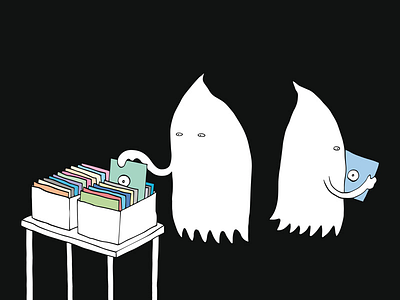Ghostbuyers ghost ghostbuyers ghostshoppers illustration vinyl