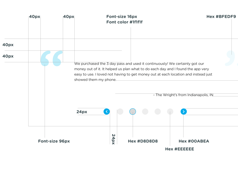 Product Review Specs customer reviews quotes pagination navigation carousel minimal layout review product reviews specs
