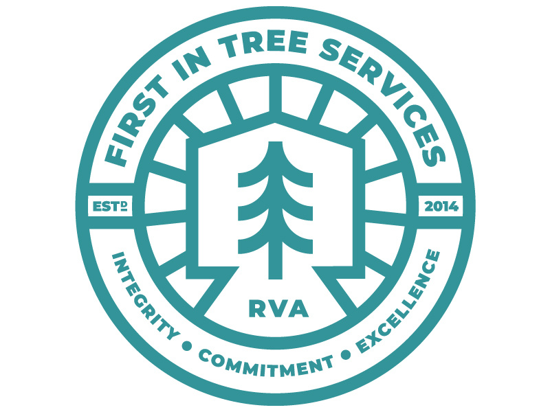 First In Badge trees emblem seal service logo outdoors tree badge