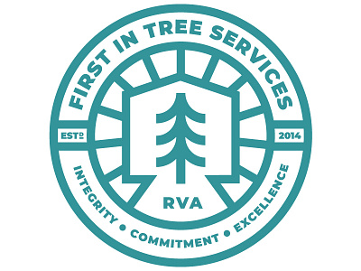 First In Badge badge emblem logo outdoors seal service tree trees