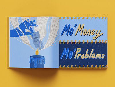 Mo Money Mo Problems art design flat graphic design illustration illustrator minimal typography vector