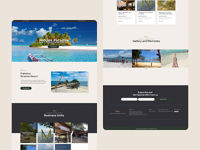 Krakatoa Nirwana Resort — Landing Page design landing page landing page design ui ux web design web designer website