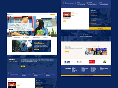 Institut Informatics and Business Darmajaya — Landing Page design flat landing page landing page design ui ux web web design web designer website