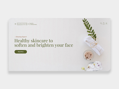 Skincare — Landing Page branding design flat icon illustration landing page landing page design logo skincare skincare landing page skincare website skincare website inspiration typography ui ux vector web web design web designer website