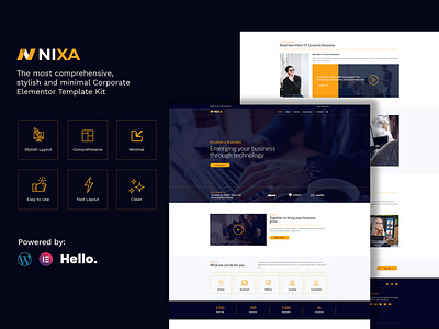 Nixa design flat landing page landing page design ui ux web web design web designer website