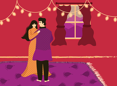 Little World ambience character characterdesign characterillustration couple couple illustration dance digitalart digitalillustration flatillustration illustration illustrator indianart indianartist indianpattern interior illustration love patterndesign vector vectorillustration