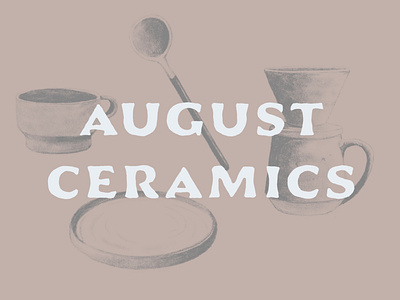 August Ceramics Studio Brand