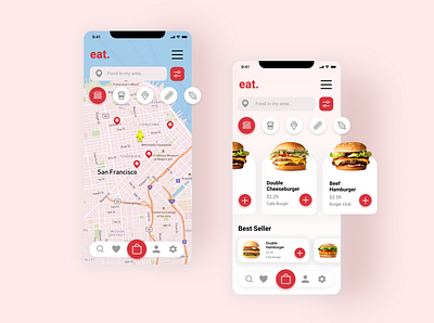 Food ordering mobile app design design figma mobile app mobileapp mockup ui ui ux uiux ux