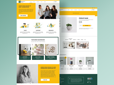 Marketplace for women website design