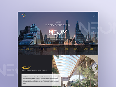 NEOM The City of the Future Website Redesign - UI/UX