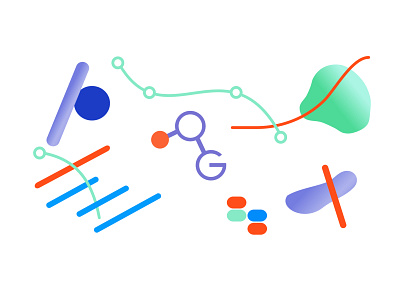 Open Genes logo and branding biology branding flat genes logo
