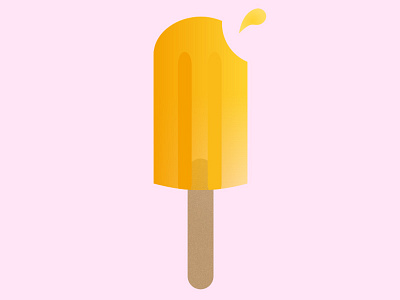 Ice cream flat gradient ice cream illustration