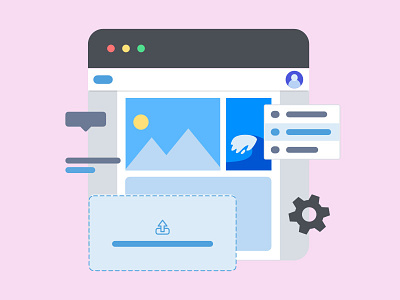 Website elements by Constantine Rafikov on Dribbble