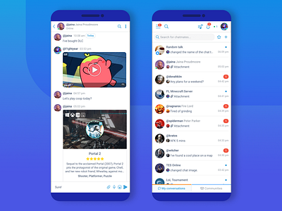 Plaify chats UI on smartphone