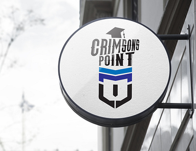 Crimsons Point Logo education consultancy logo designs