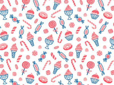 Sweets candy food illustration pattern sweets texture