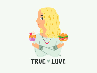 True Love character food illustration stolenpencil true love