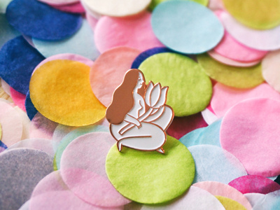 Bloom body positive flower girl pin product