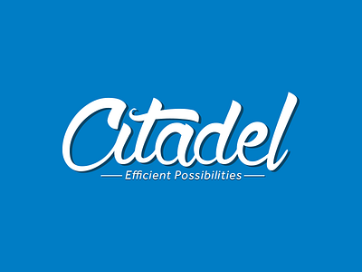 Citadel branding bright energy company fun logo